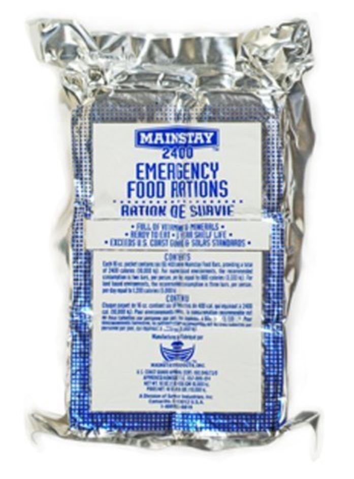 Mainstay Emergency Food 2400cal Bars (Pack of 6) 12 Day Rations